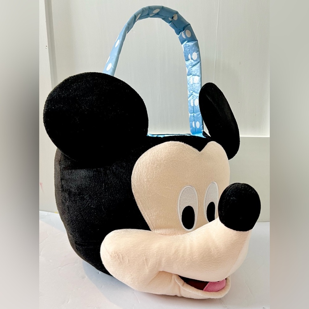 Disney Mickey Mouse Head Ears Jumbo Plush Easter Basket Gift Large KCare